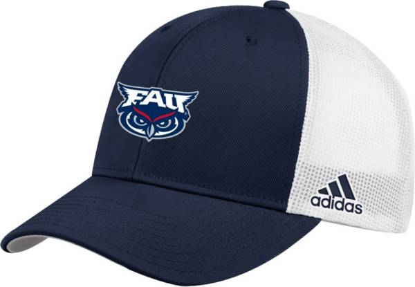 adidas Men's Florida Atlantic Owls Blue Adjustable Trucker Hat