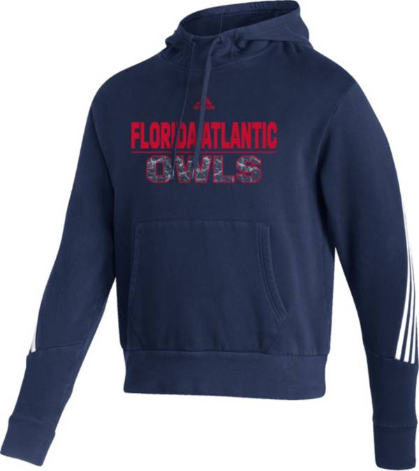 adidas Men's Florida Atlantic Owls Blue Pullover Hoodie