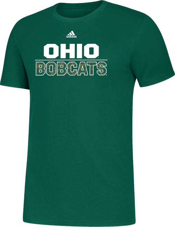 adidas Men's Ohio Bobcats Green Amplifier T-Shirt product image