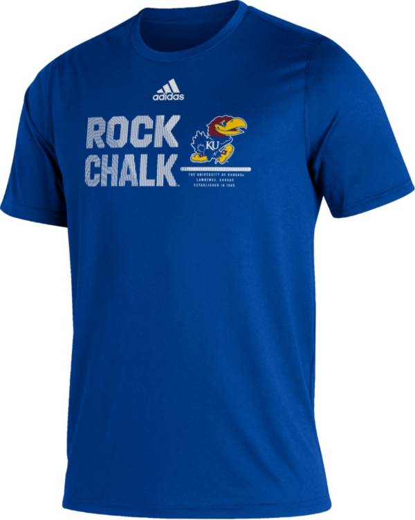 adidas Men's Kansas Jayhawks Blue Creator Performance T-Shirt