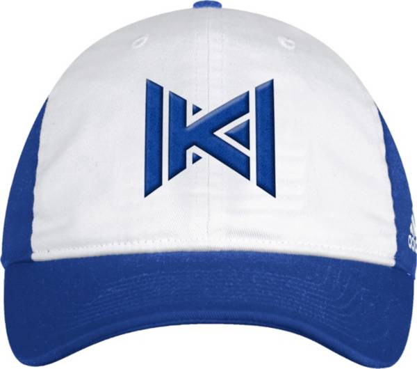 adidas Men's Kansas Jayhawks White Spring Game Adjustable Sideline Hat product image