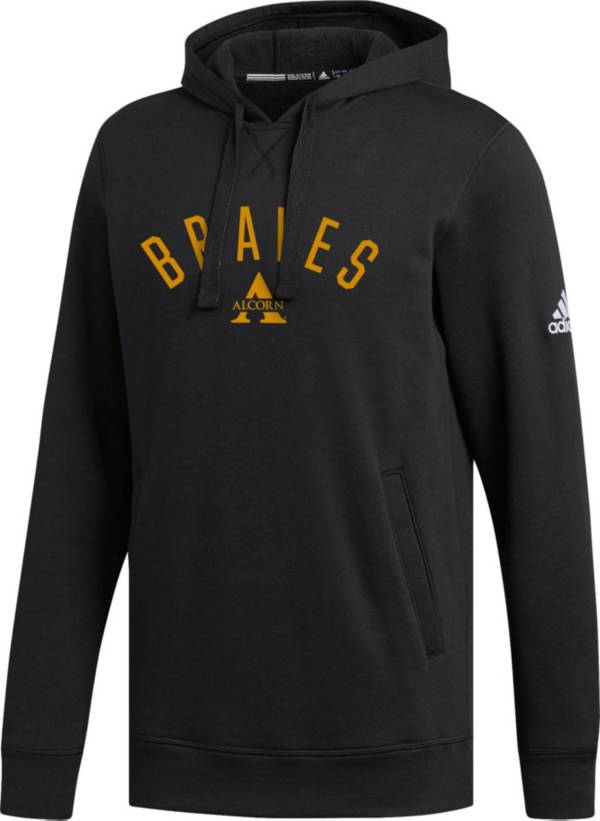 adidas Men's Alcorn State Braves Black Fleece Pullover Hoodie