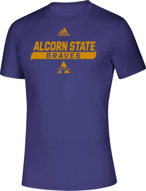 adidas Men's Alcorn State Braves Purple Creator Performance T-Shirt