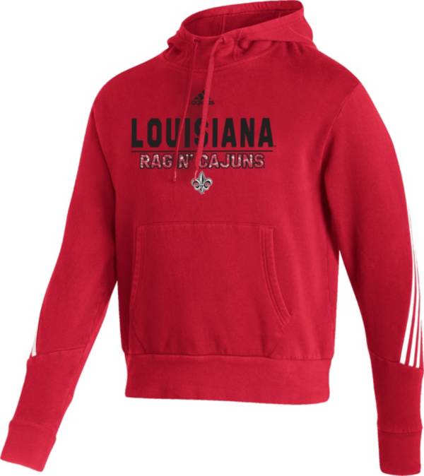 adidas Men's Louisiana-Lafayette Ragin' Cajuns Red Pullover Hoodie