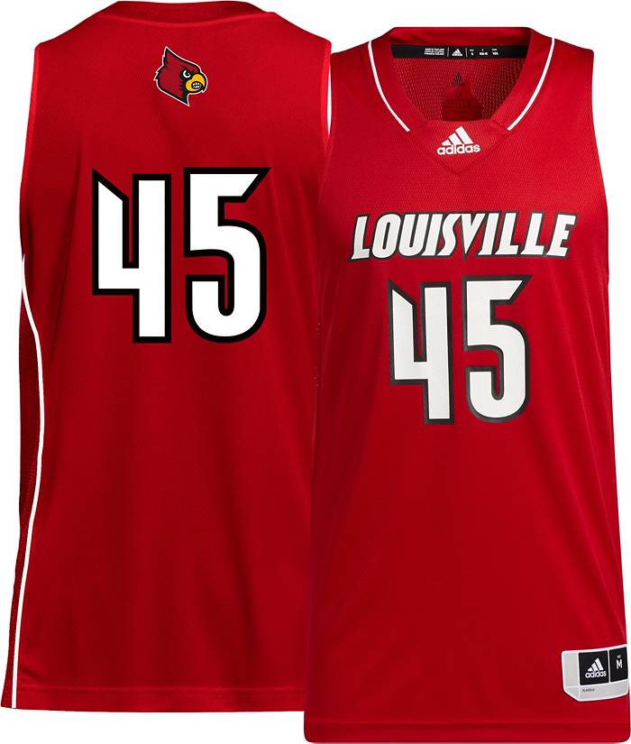 adidas Men's Louisville Cardinals Hardwood Replica Basketball