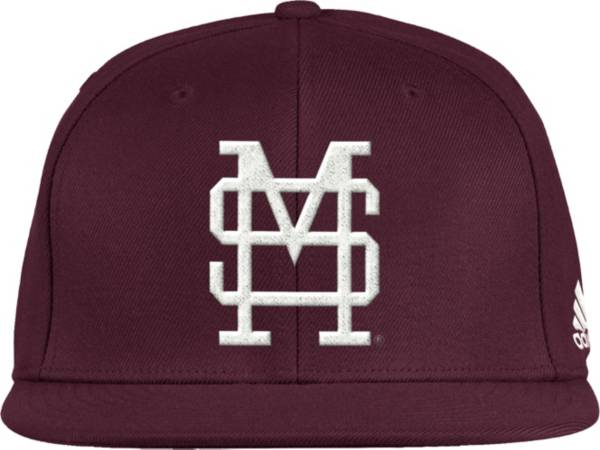 adidas Men's Mississippi State Bulldogs Maroon On-Field Baseball Fitted Hat product image