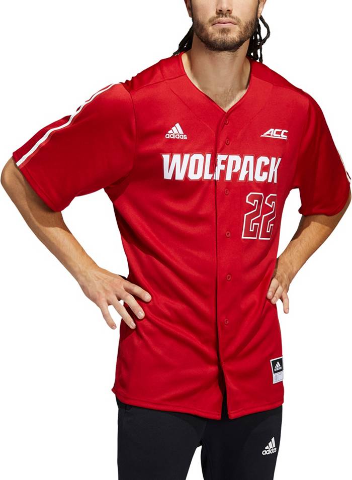 NC State Wolfpack Adidas 2023 Digital Camo Baseball Jersey Medium