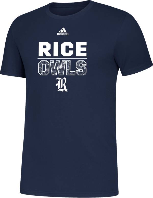 adidas Men's Rice Owls Blue Amplifier T-Shirt product image