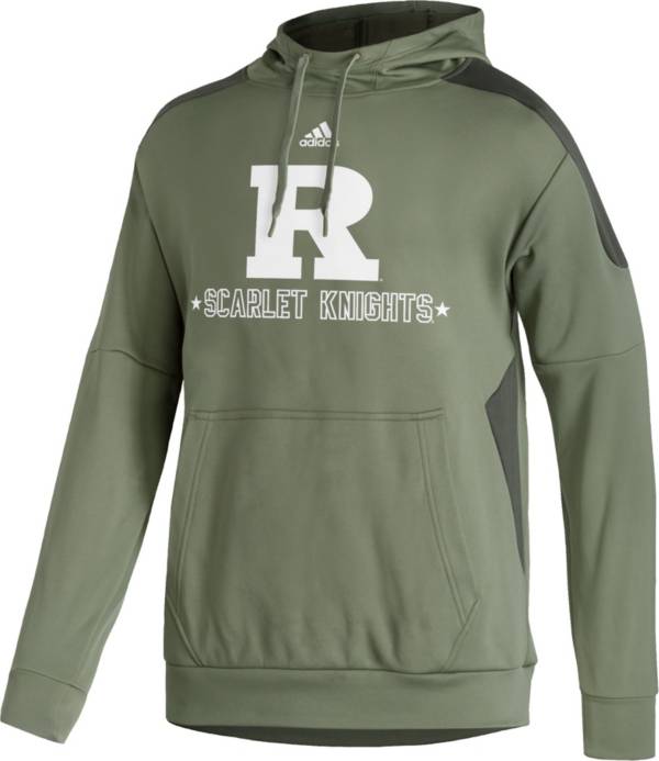 adidas Men's Rutgers Scarlet Knights Green 'Veterans Day' Pullover Hoodie product image