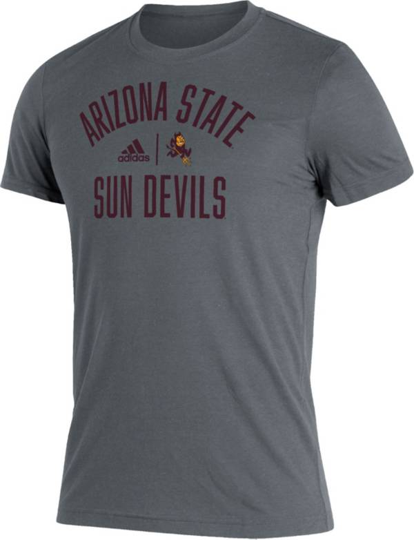 adidas Men's Arizona State Sun Devils Grey Heritage Blend T-Shirt