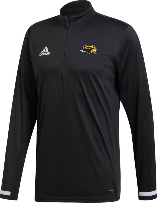 adidas Men's Southern Miss Golden Eagles Black Quarter-Zip Pullover Shirt product image