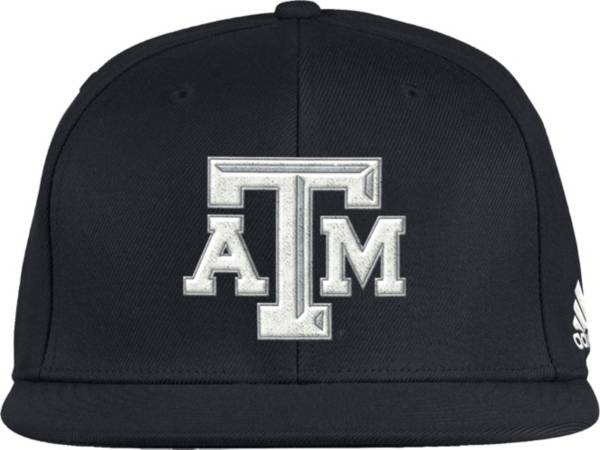 adidas Men's Texas A&M Aggies Black On-Field Baseball Fitted Hat product image