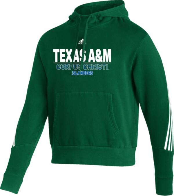 adidas Men's Texas A&M -Corpus Christi Islanders Green Pullover Hoodie