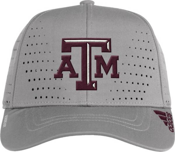 adidas Men's Texas A&M Aggies Grey Performance Adjustable Hat