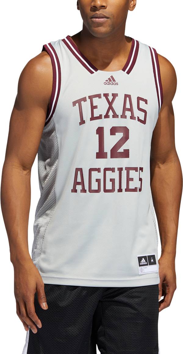 adidas Aggies Swingman Jersey - White, Men's Basketball