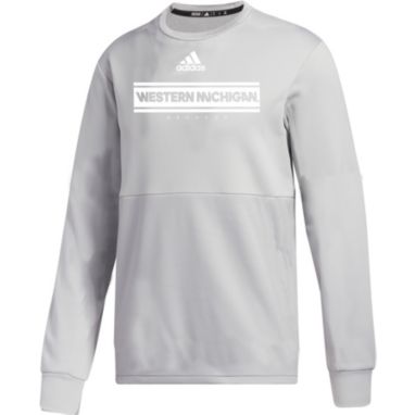 sorry, adidas Men's Western Michigan Broncos Grey Team Issue Crew Pullover Shirt is currently out of stock