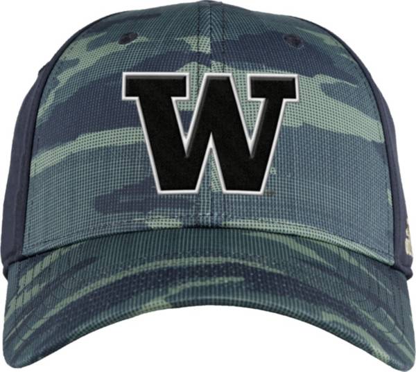 adidas Men's Washington Huskies Camo 'Military Appreciation' Stretch Fitted Hat product image