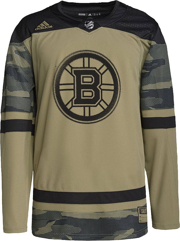MiC Adidas Authentic Boston Bruins Military NHL Hockey Jersey Camo Green 56