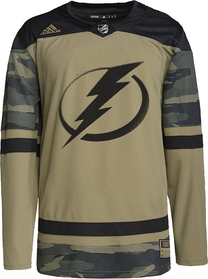Adidas Tampa Bay Lightning Military Appreciation Adizero Authentic Jersey, Men's, Size 54, Green