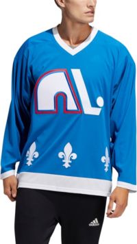 Men's Adidas Blue Quebec Nordiques Team Classics Authentic Blank Jersey