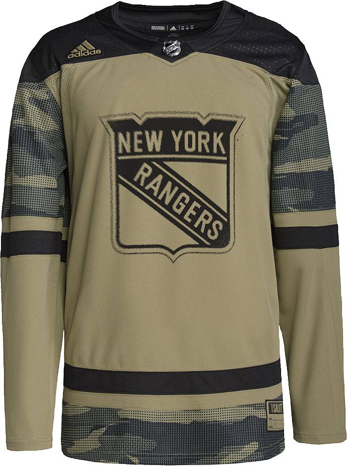 Men's Adidas Camo New York Rangers Military Appreciation Team Authentic Custom Practice Jersey