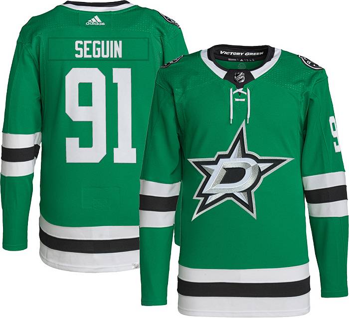 Adidas Tyler Seguin Dallas Stars Mens Green Authentic Hockey Jersey, Green,  100% POLYESTER, Size 52