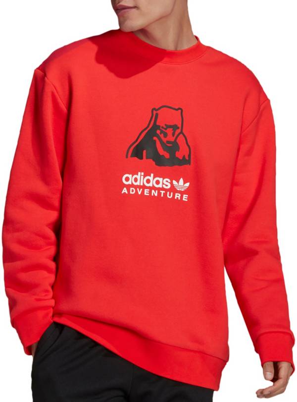 adidas Men's Adventure Big Logo Crew Sweatshirt