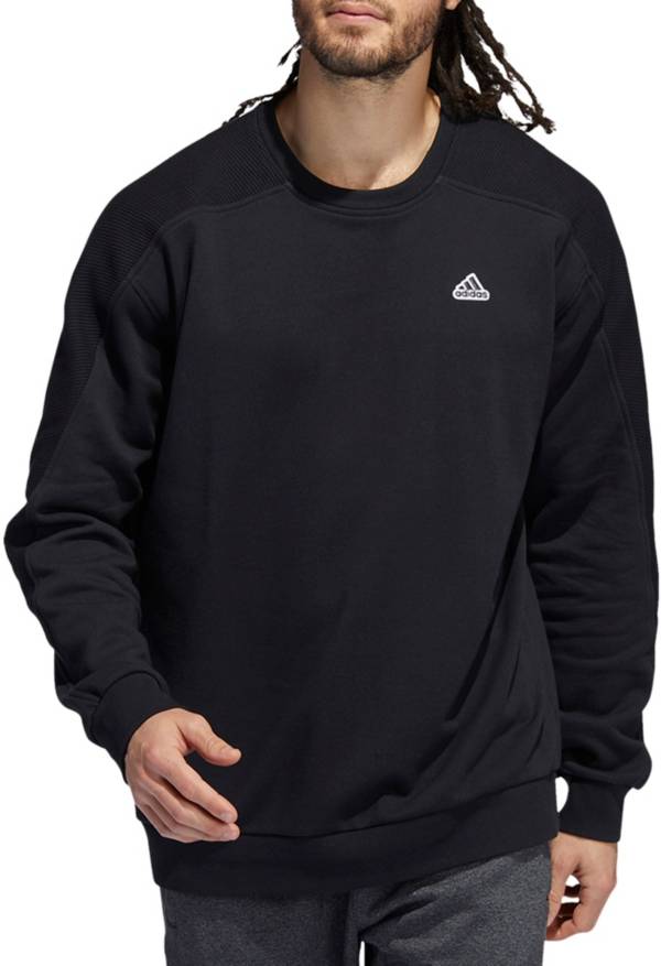 adidas men's rib crew sweatshirt
