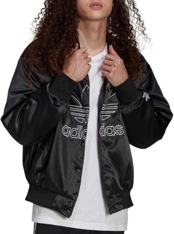 adidas Men's Adicolor Classics Satin Bomber Jacket