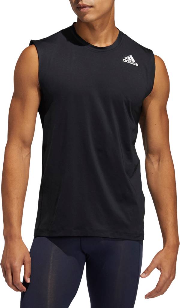adidas Men's Techfit Sleeveless Fitted Shirt