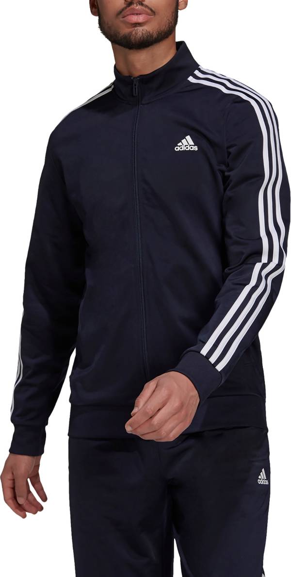 adidas Men's Essentials 3-Stripes Tricot Track Jacket