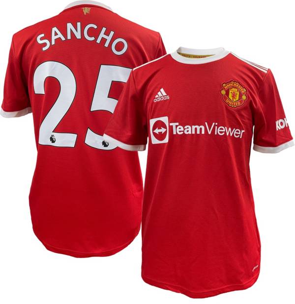 adidas Men's Manchester United '21 Jadon Sancho #25 Home Replica Jersey