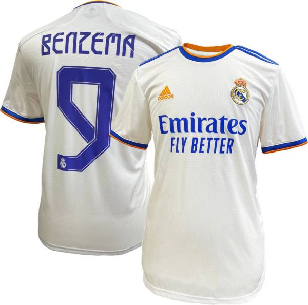adidas Real Madrid '21 Karim Benzema Home Replica Jersey