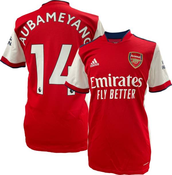 adidas Men's Arsenal '21 Pierre-Emerick Aubameyang #14 Home Replica Jersey