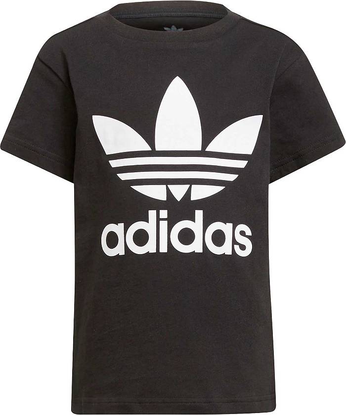 Adidas Big Kids' Originals Adicolor T-Shirt-White, Size: Small, Cotton