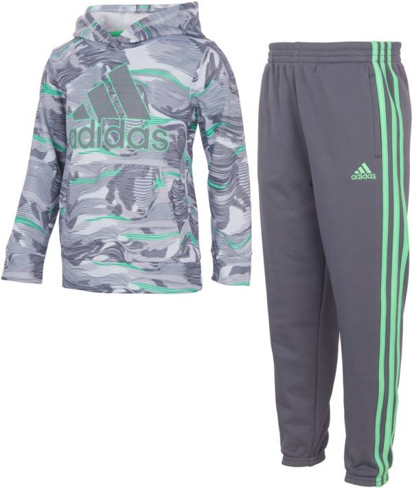 adidas Boys' Camo Fleece Pullover Hoodie and Joggers Set product image