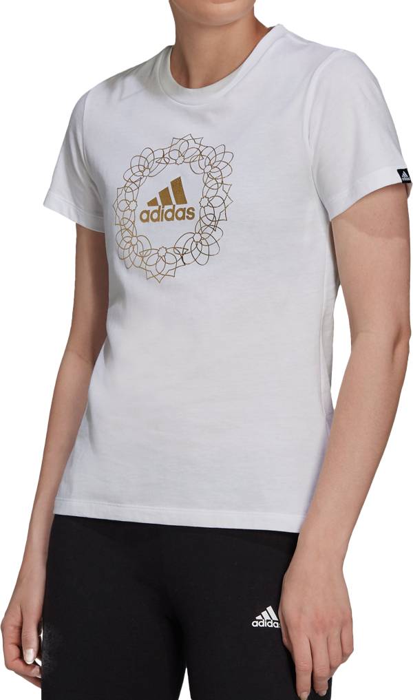 adidas Women's Foil Mandala Graphic T-Shirt