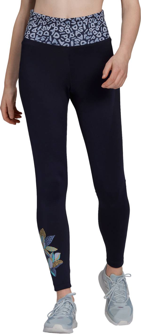 adidas Women's Farm Feel Brilliant Print High Rise Tights