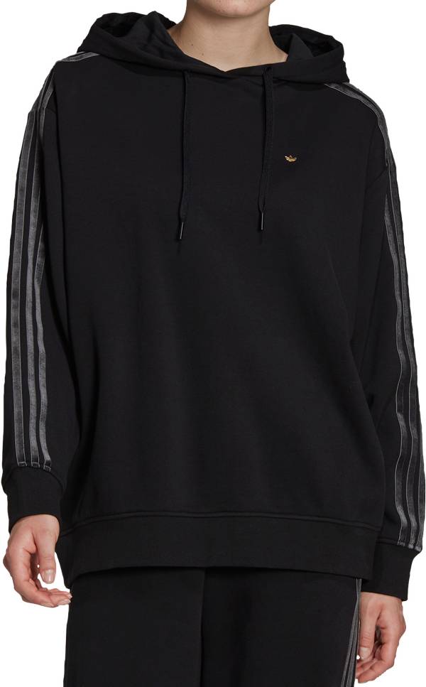 adidas Women's Originals Cozy Velvet Stripe Hoodie