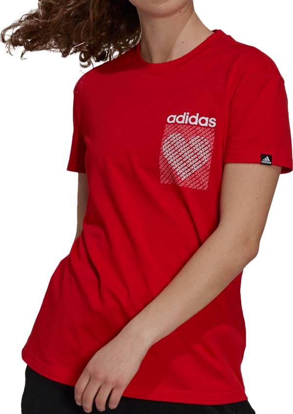 adidas Women's Heart Graphic T-Shirt