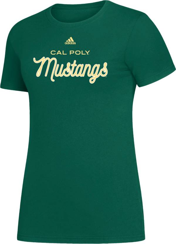 adidas Women's Cal Poly Mustangs Green Amplifier T-Shirt product image