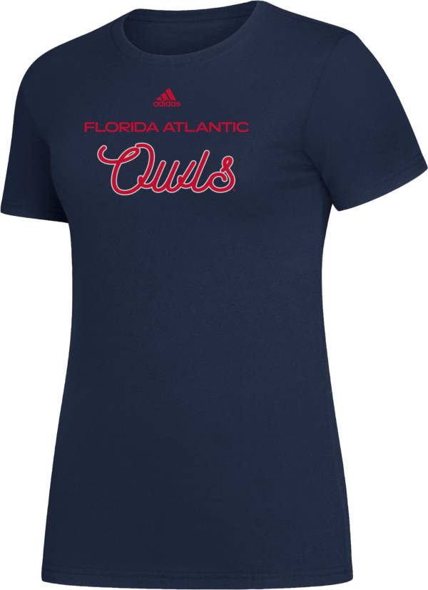 adidas Women's Florida Atlantic Owls Blue Amplifier T-Shirt