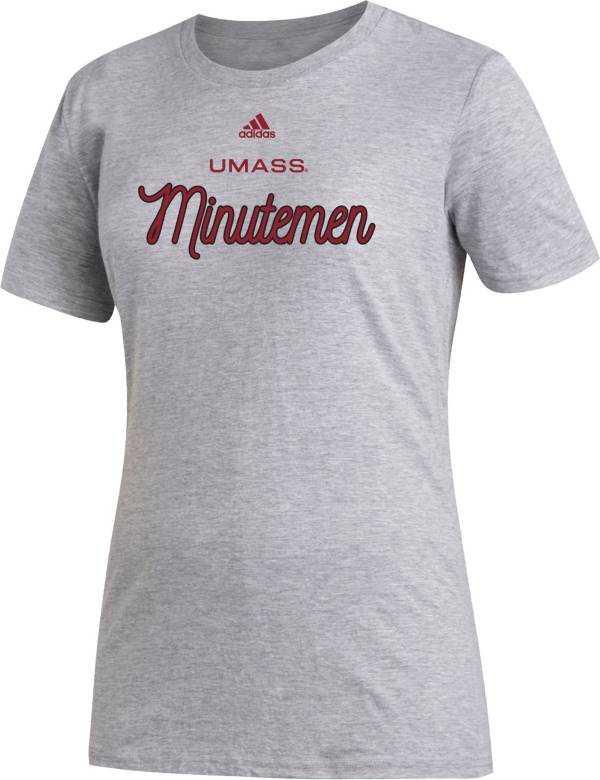 adidas Women's UMass Minutemen Grey Amplifier T-Shirt product image