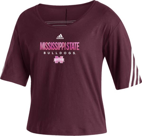 adidas Women's Mississippi State Bulldogs Maroon Lifestyle T-Shirt product image