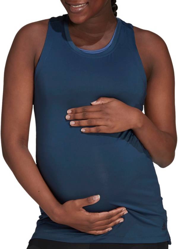 adidas Women's AEROREADY Primegreen Designed 2 Move Sport Maternity Tank Top  | Dick's Sporting Goods