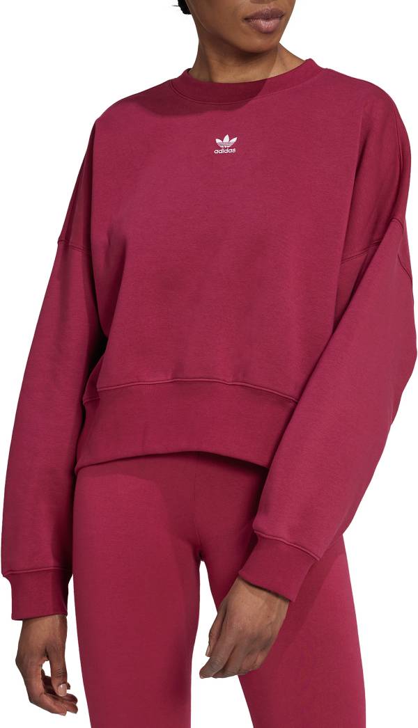 Burgundy adidas sale jumper womens