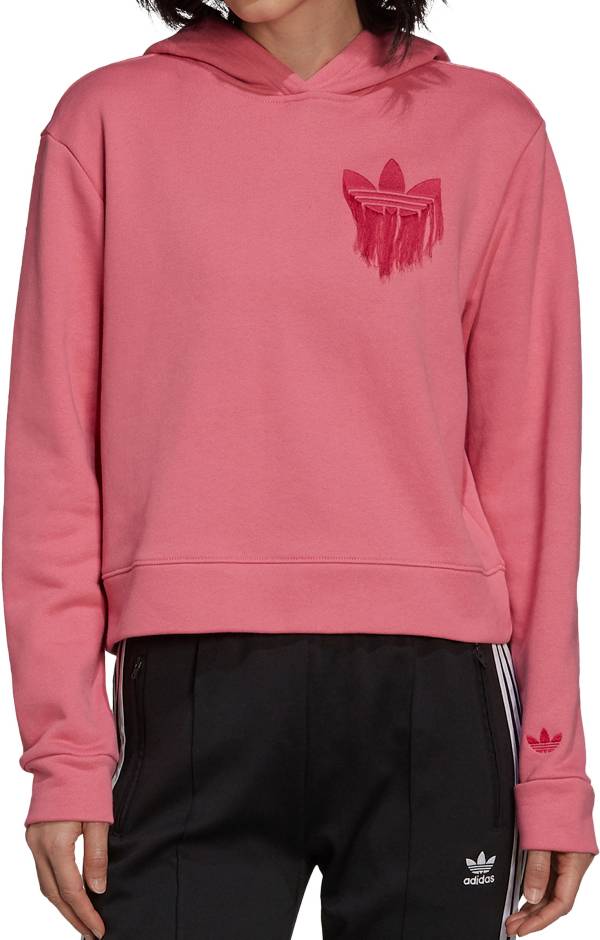 adidas Women's Cropped Fringe Hoody