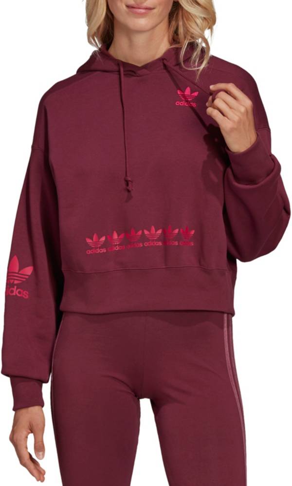 adidas Women's Logo Play Cropped Hoodie