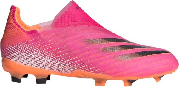 adidas Kids' X Ghosted + Laceless FG Soccer Cleats