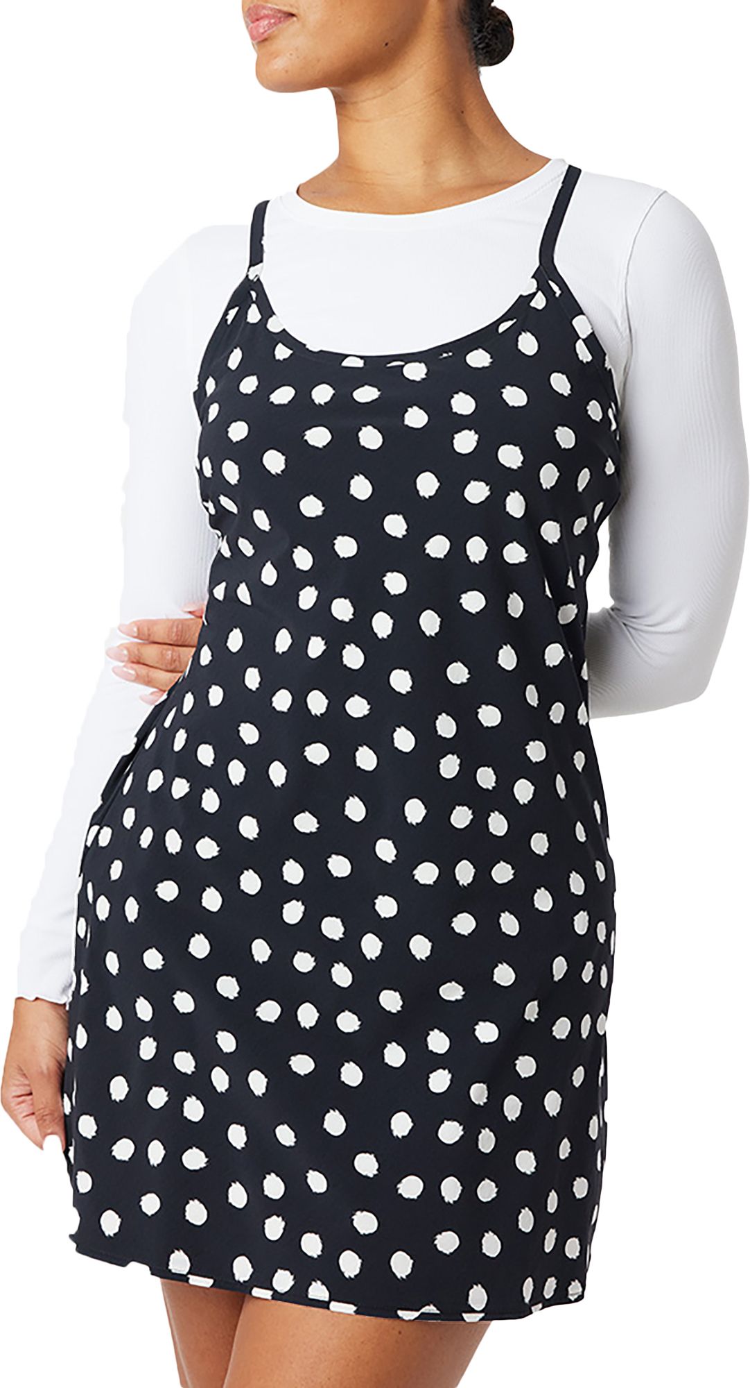 polka dot outdoor voices dress